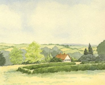 W.G. Lewis - 1965 Watercolour, Near Hartfield