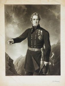 J.J. Chant after F. Grant - 1857 Mezzotint, General George Pollock