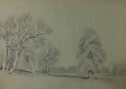 James Duffield Harding Attrib. - 19th Century Graphite Drawing, Landscape