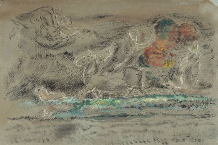 Mid 20th Century Mixed Media - Mythological Scene