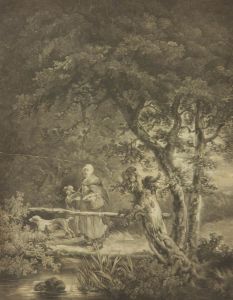 Jn. Young after George Morland - 19th Century Mezzotint, Villagers