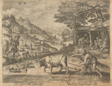 Jan Sadeler (1550-1600) - 17th Century Engraving, Genes IIII