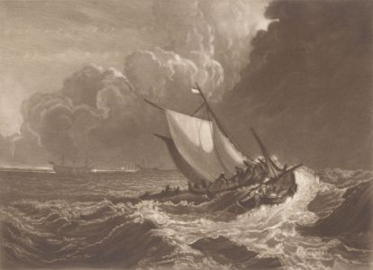 After J.M.W. Turner RA - 19th Century Photogravure, Storm Coming, Portsmouth
