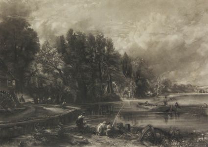 After John Constable - 19th Century Mezzotint, The Young Waltonians