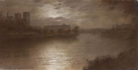 Elmer Keene - Late 19th Century Charcoal Drawing
