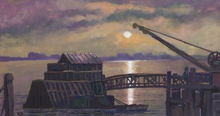 Keith Burtonshaw - 2006 Acrylic, Moonlight