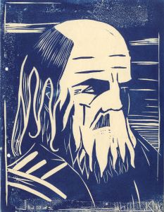 Kenneth G. Meehan - Mid 20th Century Linoprint, Judas