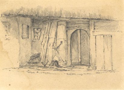 W.*.*. Blaniu - 19th Century Graphite Drawing, Between Waldshut