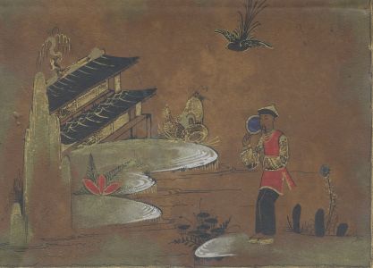 Natalie - 19th Century Gouache, Chinese Scene