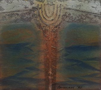 Cosman - 1990 Mixed Media, Abstract Composition