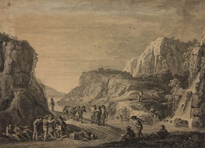 F. Vivarès after Francisco Simonini - 1759 Engraving, The Dividing the Booty