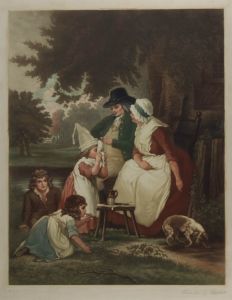 Thomas G. Appleton - 1920 Mezzotint, Youth Diverting Age