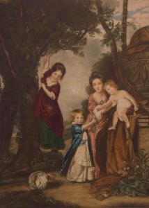 Early 20th Century Photogravure - Mother and Children