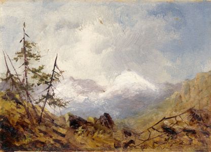 Early 20th Century Oil - Mountain Landscape