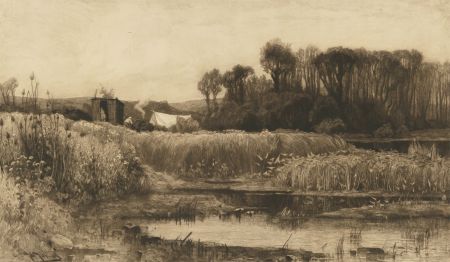John Fullwood - Early 20th Century Etching, The Gipsy Camp