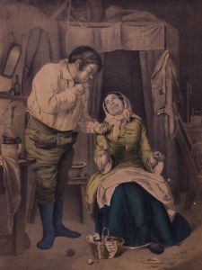 19th Century Lithograph - Ehestands-Freuden