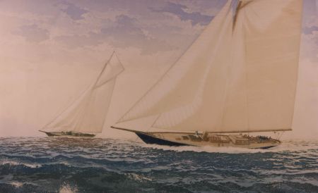 Richard M. Firth - Contemporary Etching, Racing Yachts