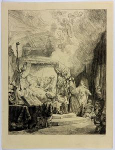 After Rembrandt van Rijn - Early 20th Century Etching, The Death of the Virgin