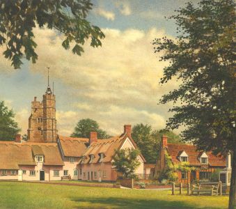 Joseph Henry Lynch - Mid 20th Century Acrylic, Cavendish, Suffolk