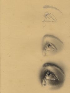 Joseph Henry Lynch - Mid 20th Century Charcoal Drawing, Eye Study