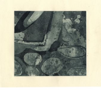 Peter Fitzsimons - Contemporary Aquatint, Abstract Composition