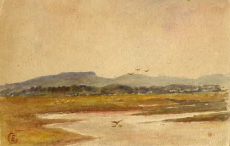 Ethel Gray - Early 20th Century Watercolour, Marshland