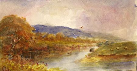 Ethel Gray - Early 20th Century Watercolour, River Landscape