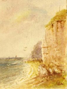 Ethel Gray - Early 20th Century Watercolour, Cliffs