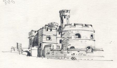 Paul Sharp - 1964 Graphite Drawing, Pendennis, Cornwall