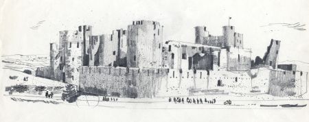 Paul Sharp - 1964 Graphite Drawing, Caerphilly, Glamorganshire