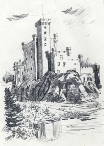 Paul Sharp - 1964 Graphite Drawing, Dunvegan, Skye