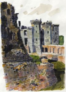 Paul Sharp - 1964 Watercolour, Raglan, Monmouthshire