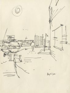 Paul Sharp - Mid 20th Century Pen and Ink Drawing, Brightlingsea