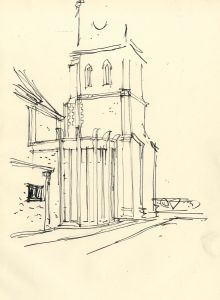 Paul Sharp - Mid 20th Century Pen and Ink Drawing