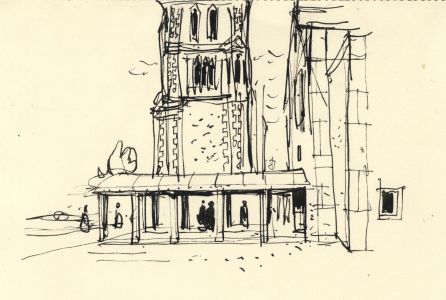 Paul Sharp - Mid 20th Century Pen and Ink Drawing