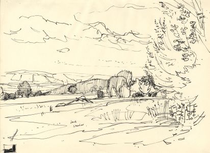 Paul Sharp - Mid 20th Century Pen and Ink Drawing