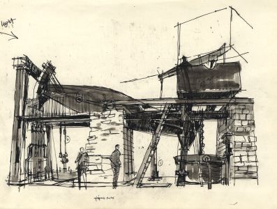 Paul Sharp - Mid 20th Century Watercolour, Machinery