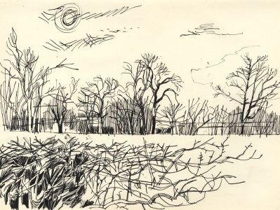 Paul Sharp - Mid 20th Century Pen and Ink Drawing