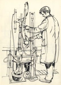 Paul Sharp - Double-Sided Mid 20th Century Pen and Ink Drawing, Factory