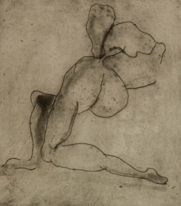 Joan Lewis - Contemporary Etching, Nudes at Rest 4