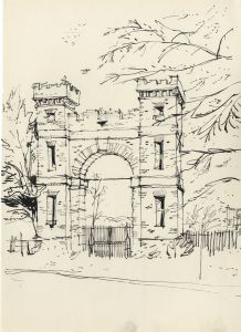 Paul Sharp - Mid 20th Century Pen and Ink Drawing, Folly Arch, Brookmans Park