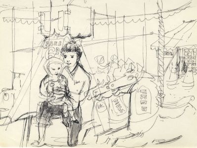 Paul Sharp - Pair of Mid 20th Century Pen and Ink Drawings
