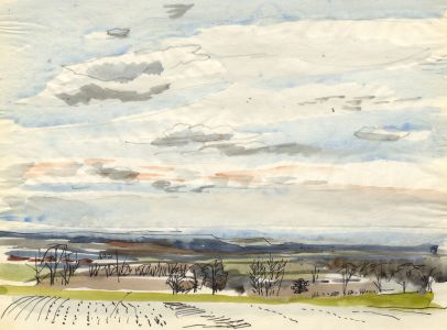 Paul Sharp - 1956 Watercolour, Landscape