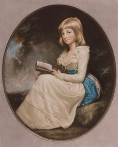 Arthur Hewlett - 1920 Mezzotint, Girl Reading a Book