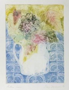 Jenny Devereux - Mid 20th Century Etching, Autumn Leaves