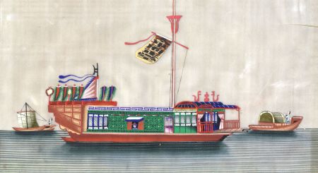 Chinese Early 20th Century Gouache on Mulberry Paper