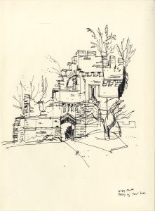 Paul Sharp - Mid 20th Century Pen and Ink Drawing, Wray Castle