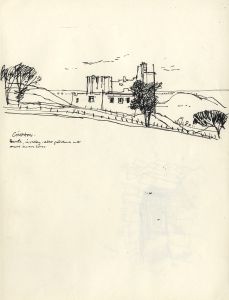Paul Sharp - Mid 20th Century Pen and Ink Drawing, Crichton Castle