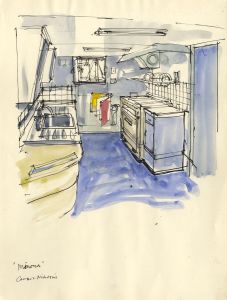 Paul Sharp - Mid 20th Century Pen and Ink Drawing, Minona