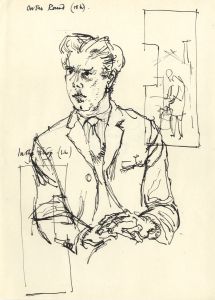 Paul Sharp - Mid 20th Century Pen and Ink Drawing, On the Round